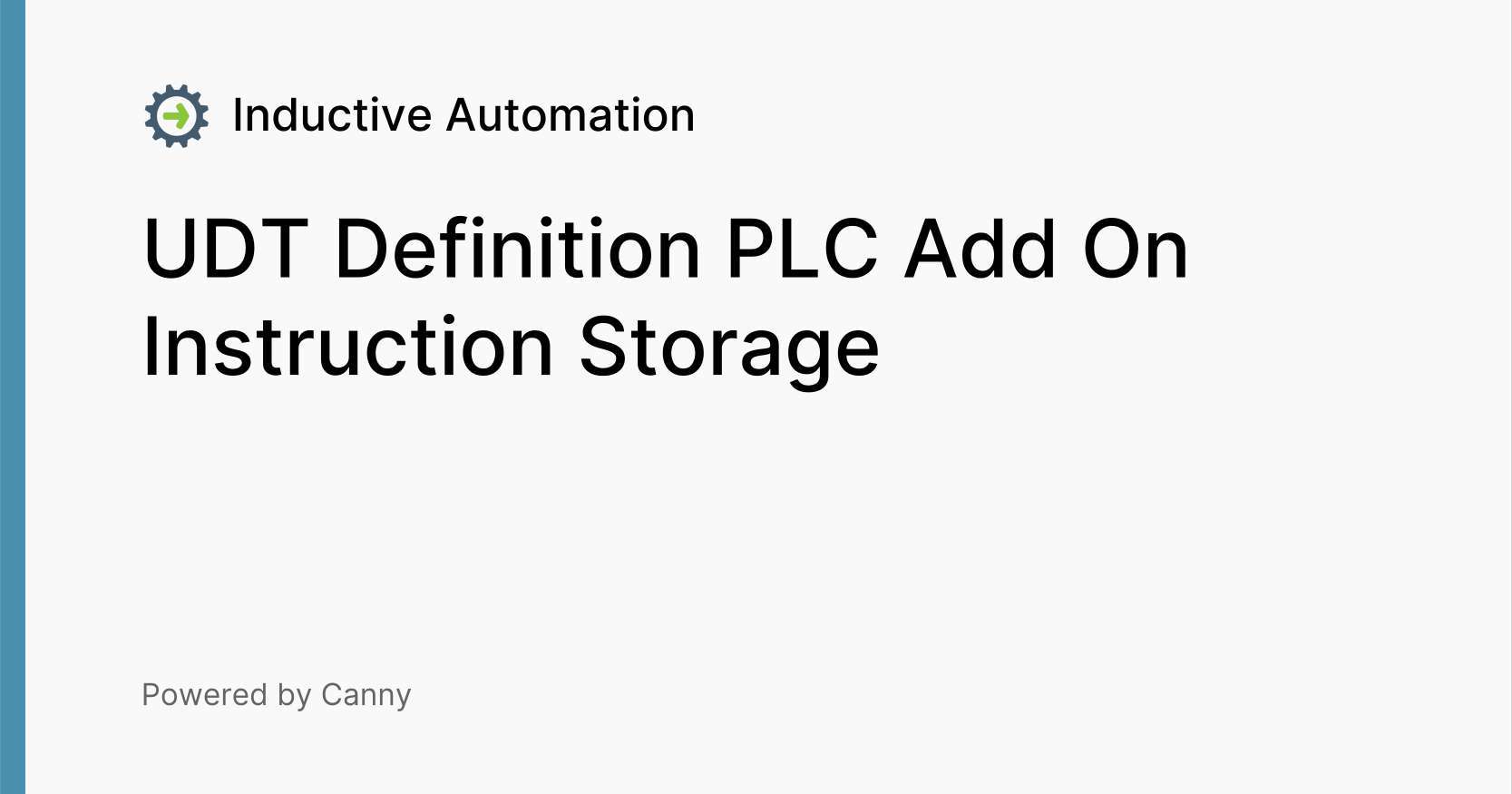 UDT Definition PLC Add On Instruction Storage Voters Inductive