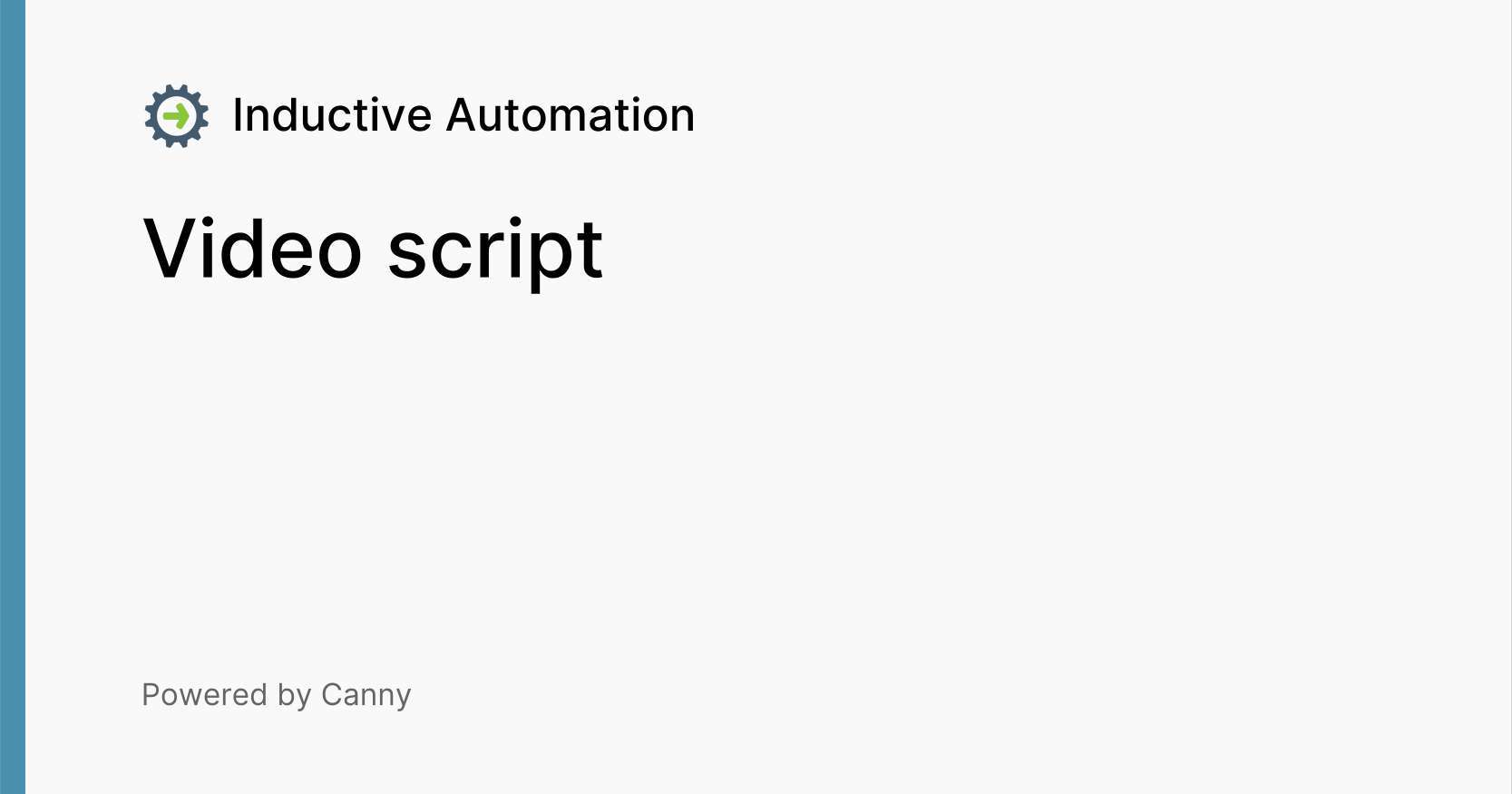 Video script Voters Inductive Automation