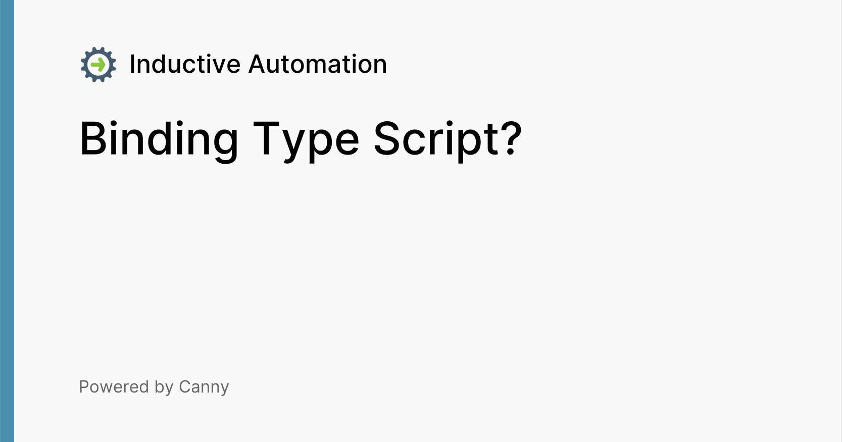 Binding Type Script? Voters Inductive Automation