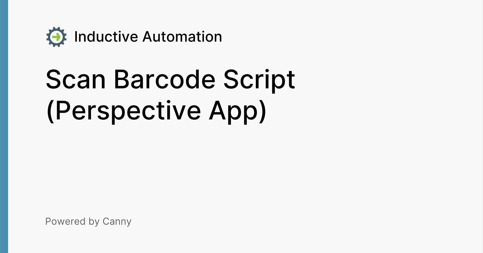 Scan Barcode Script (Perspective App) Voters Inductive Automation