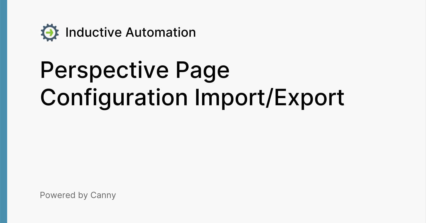 Perspective Page Configuration Import/Export Voters Inductive