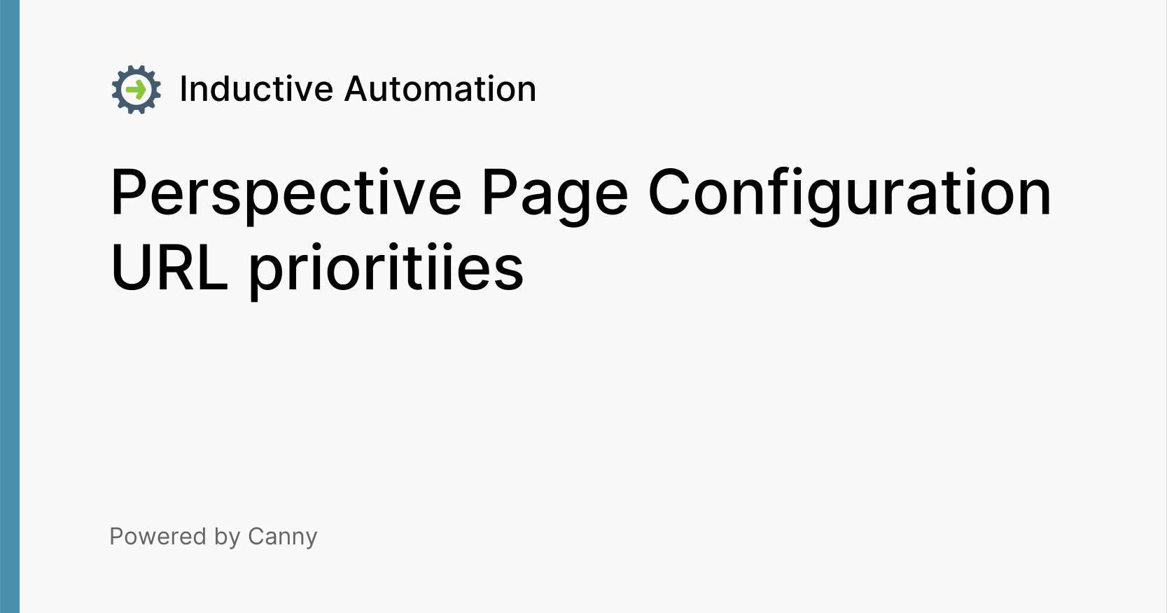 Perspective Page Configuration URL prioritiies Voters Inductive