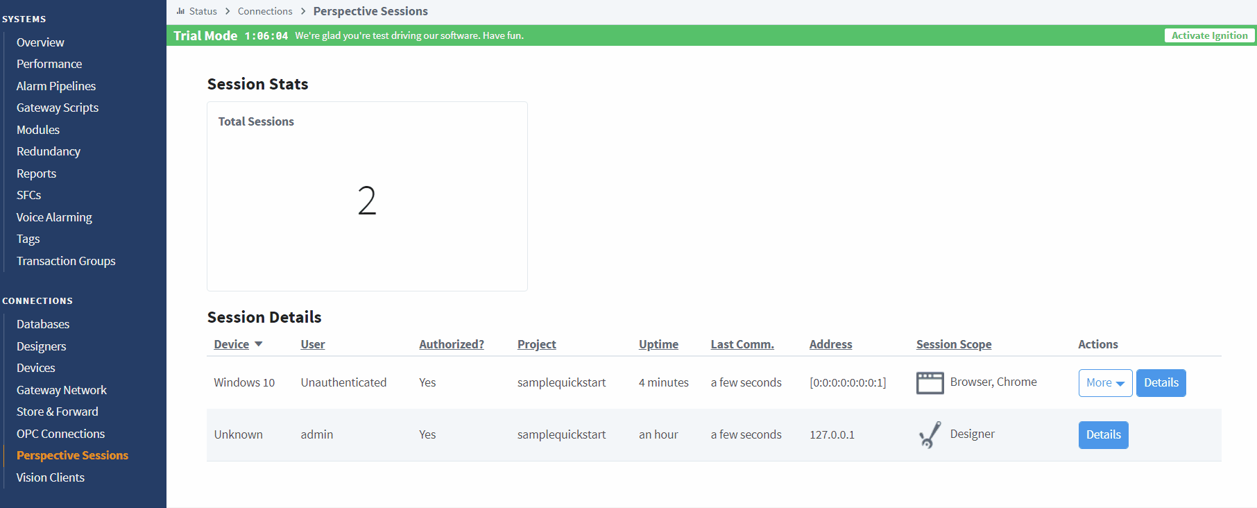 Ignition 8.1.23 UDT Hierarchy Tool, System Cleanup Properties, IdP