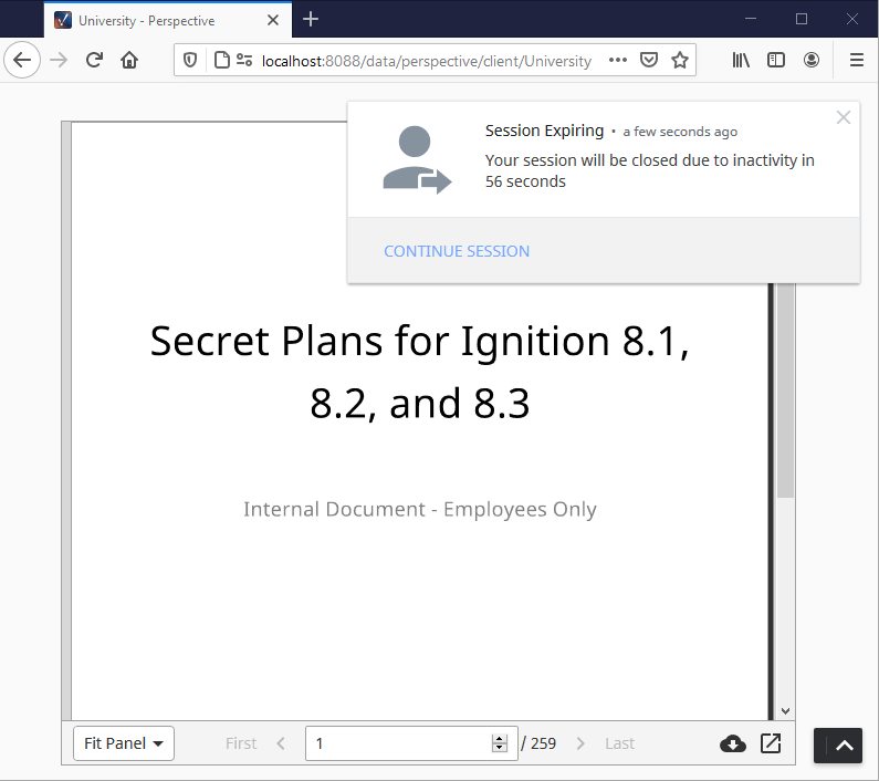 Ignition 8.0.16 Tag Editor Permissions, Perspective Inactivity Timeout