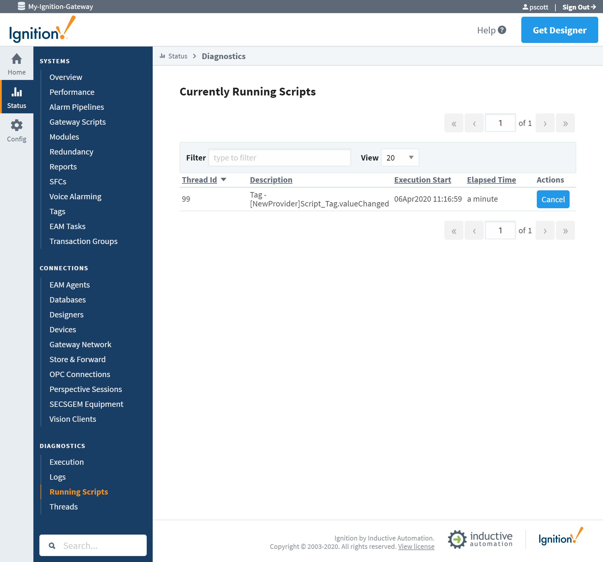 Ignition 8.0.11 New Perspective Features, Scripts UI, GatewayLevel