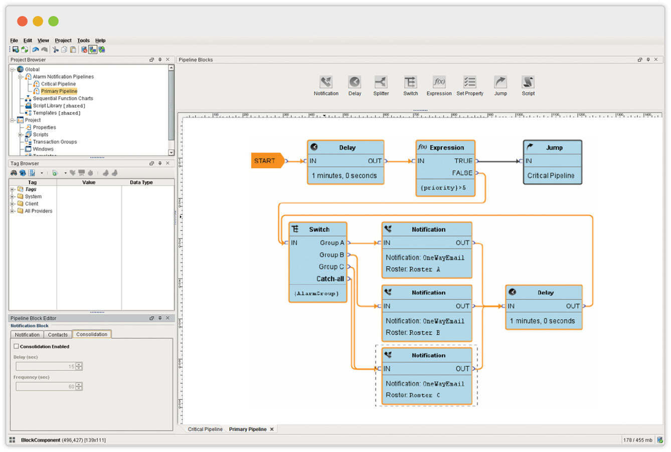 Ignition Alarm Notification Module Send and Manage Industrial Alarms