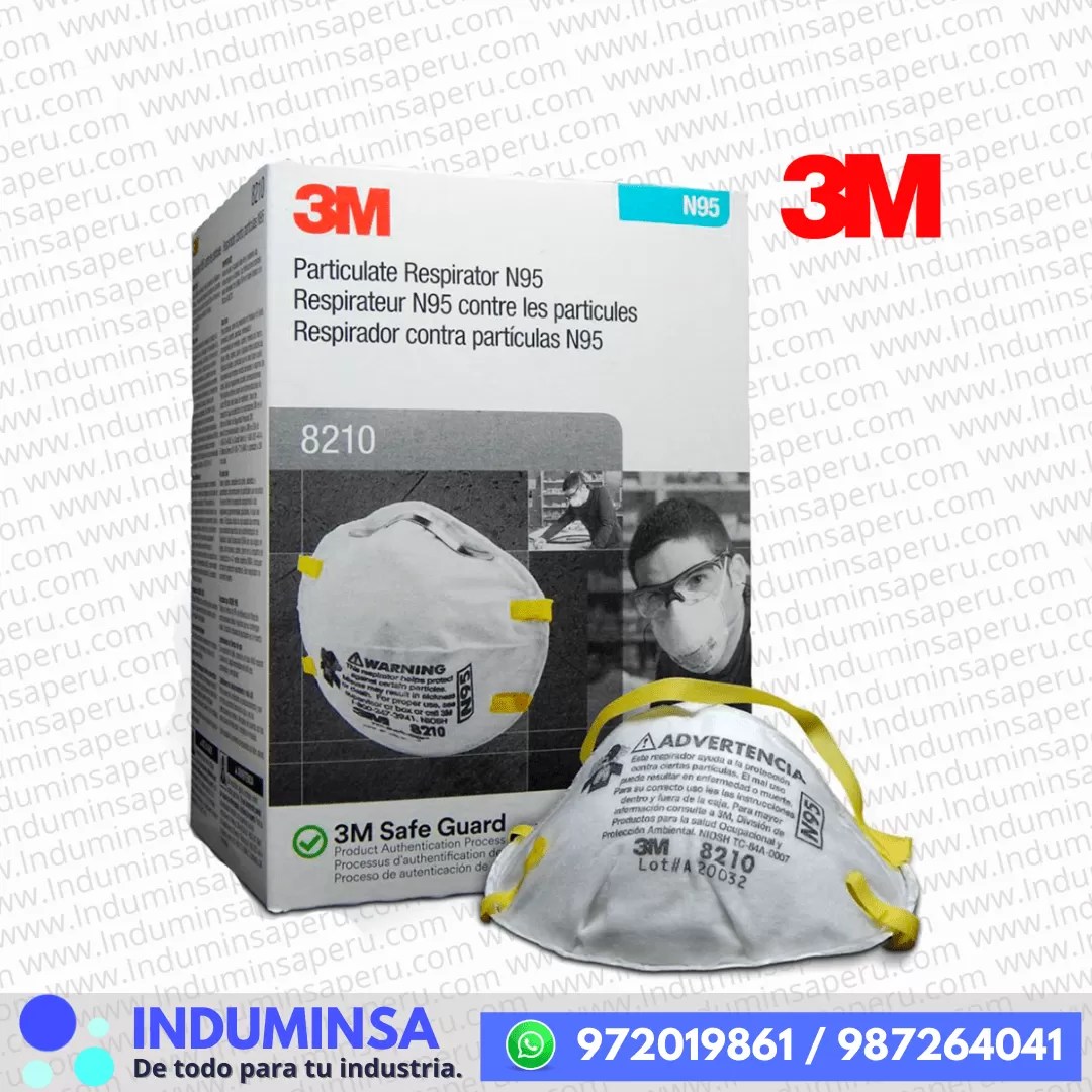 Mascarilla 3M 8210 N95 INDUMINSA
