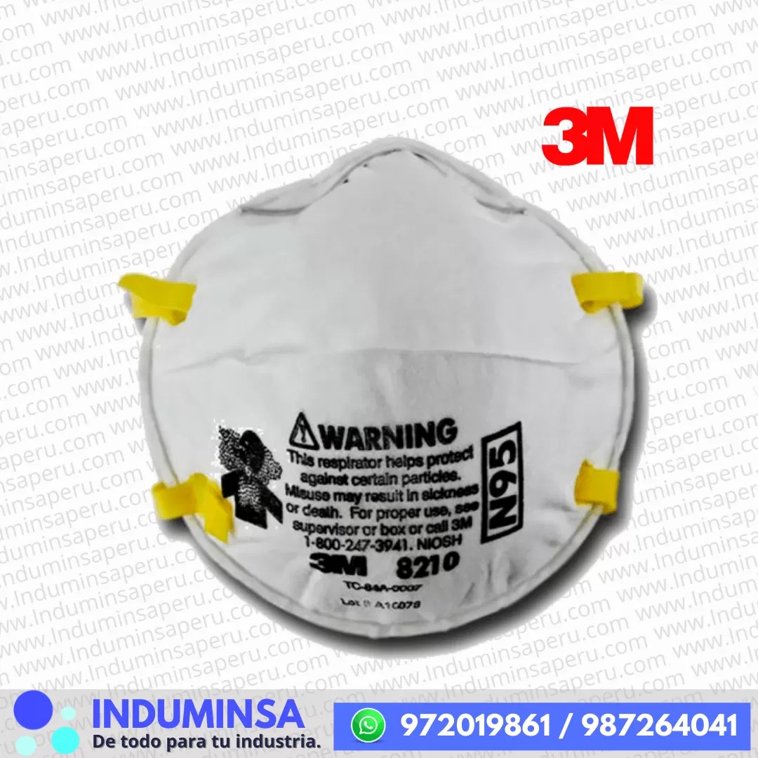 Mascarilla 3M 8210 N95 INDUMINSA
