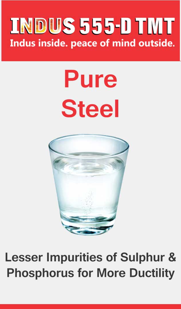 Indus fe550d TMT Steel rebars in Karnataka