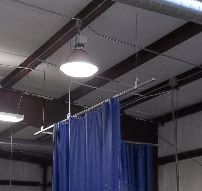 Threaded Rod Mount Curtain Track