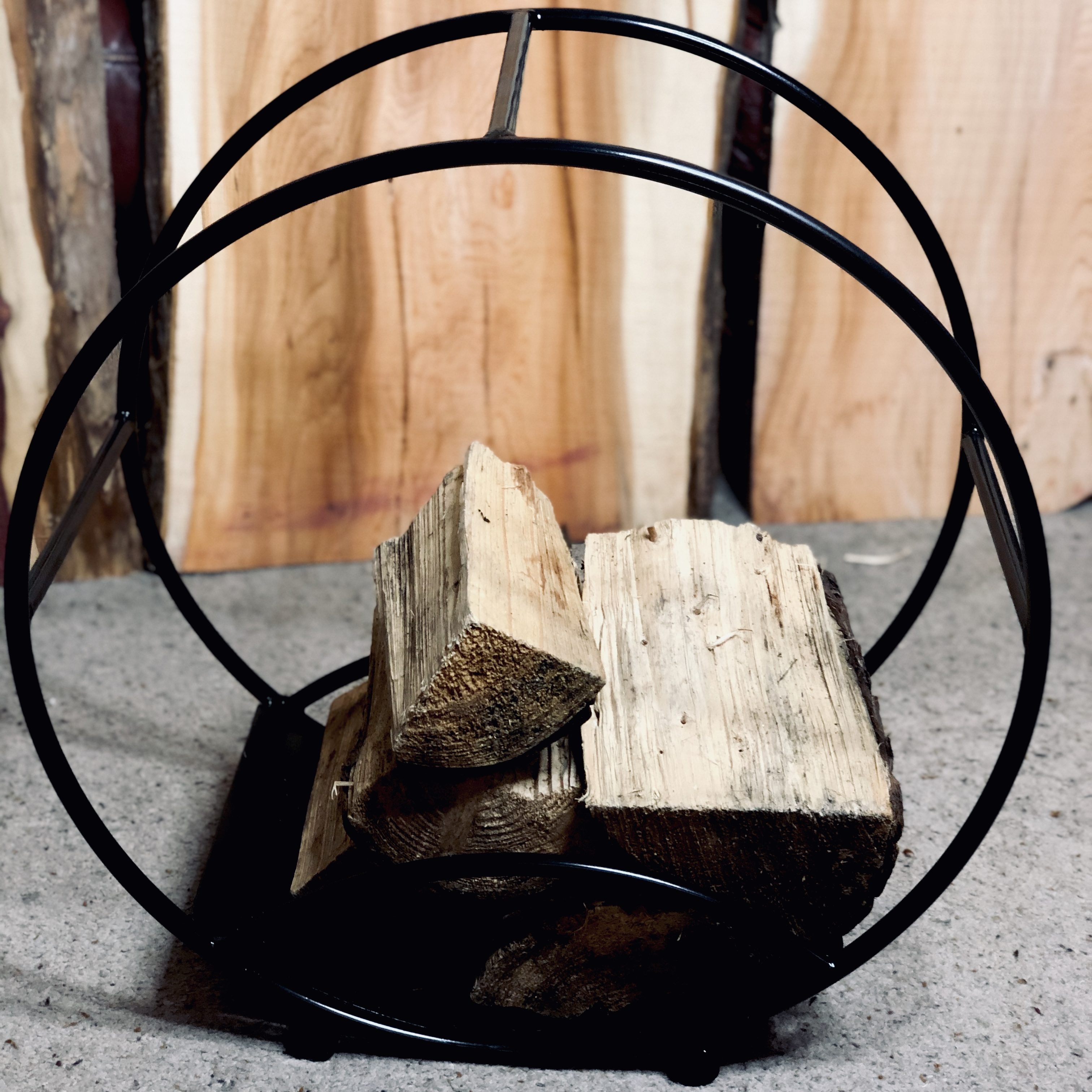 Bespoke Log Holders Industrial Modern Furniture