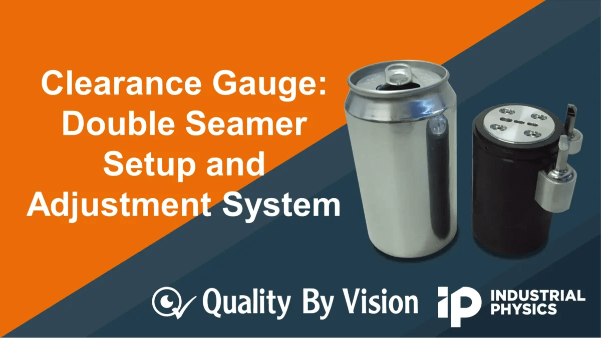 Clearance Gauge Double Seamer Setup Industrial Physics
