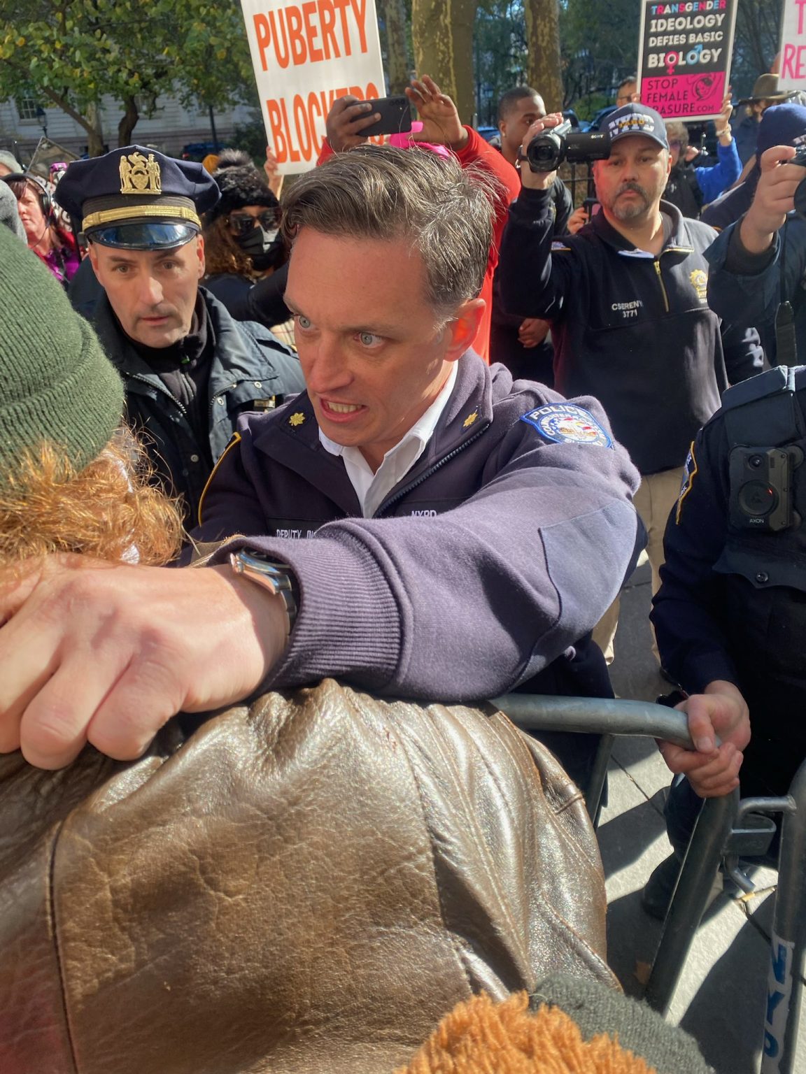 NYPD Arrests 9 TransRights Protestors Outside AntiTrans Event The