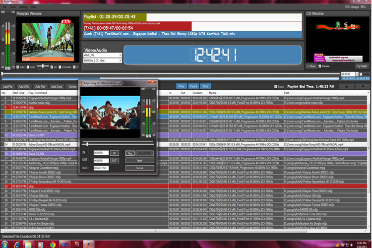 Indytek Playout Software WebTV Capture Software Ingest