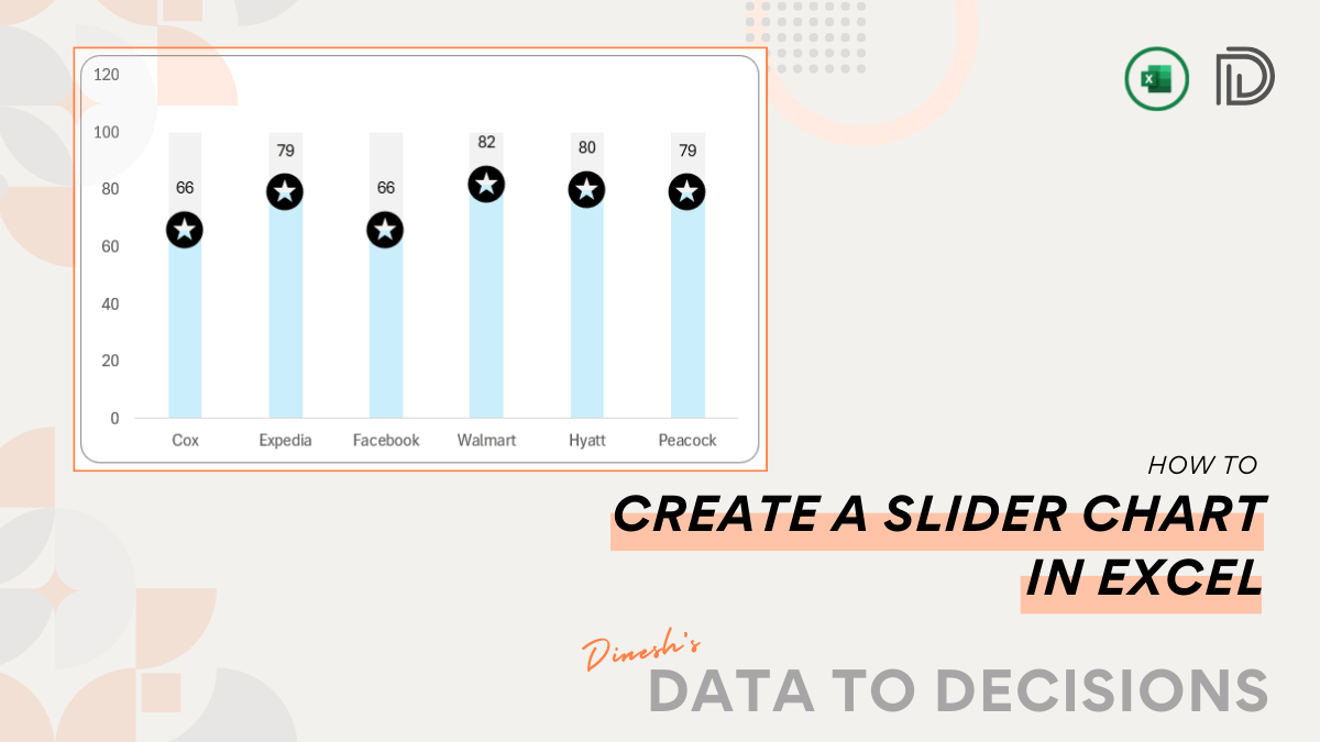 How to Create a Vertical Slider Chart in Excel?