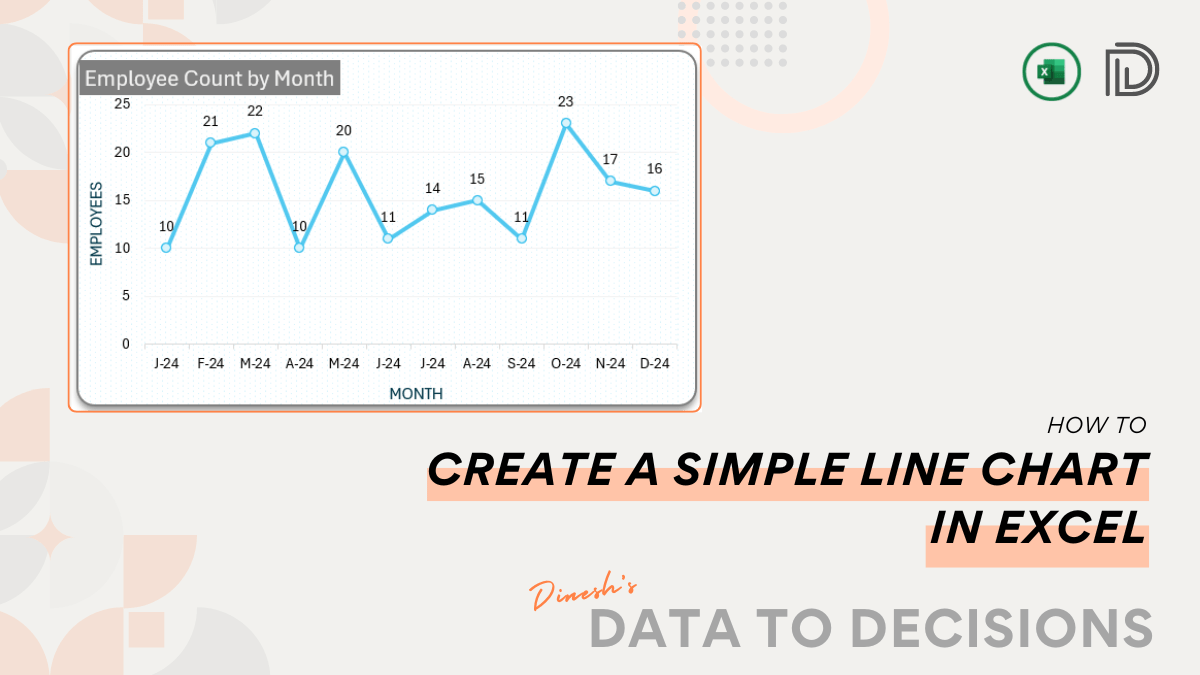 How to Create a Simple Line Chart in Excel?