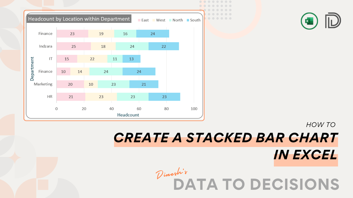 How to Create a Simple Stacked Bar Chart in Excel?