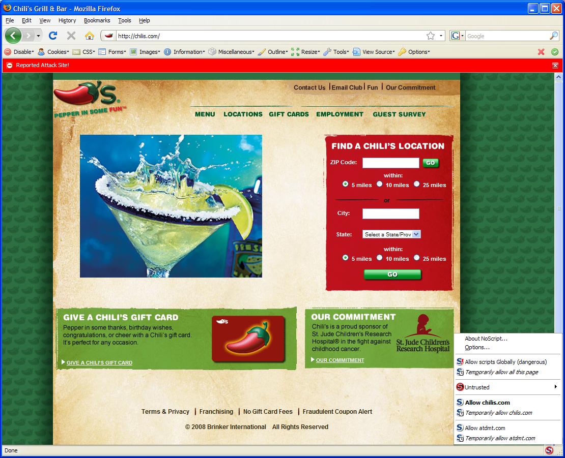 Google “may harm your computer”