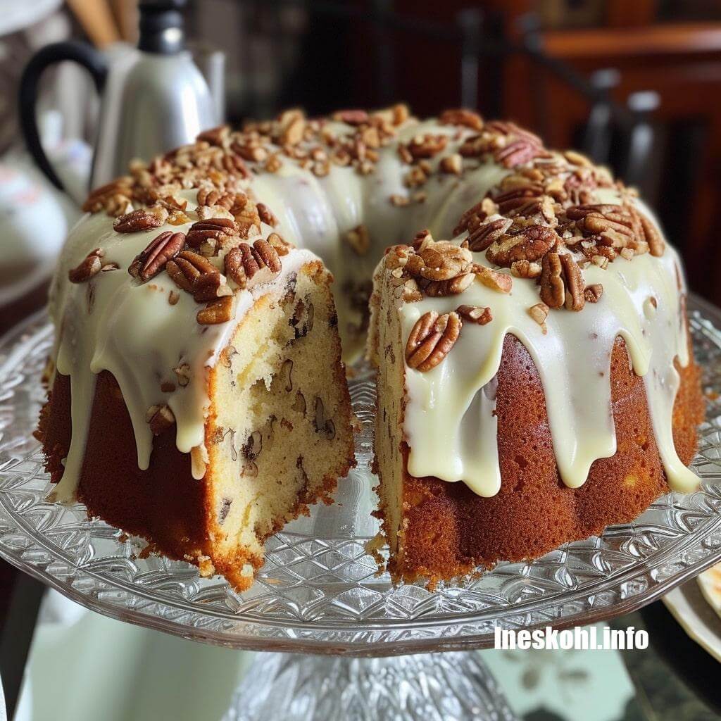Butter Pecan Pound Cake InesKohl Kitchen