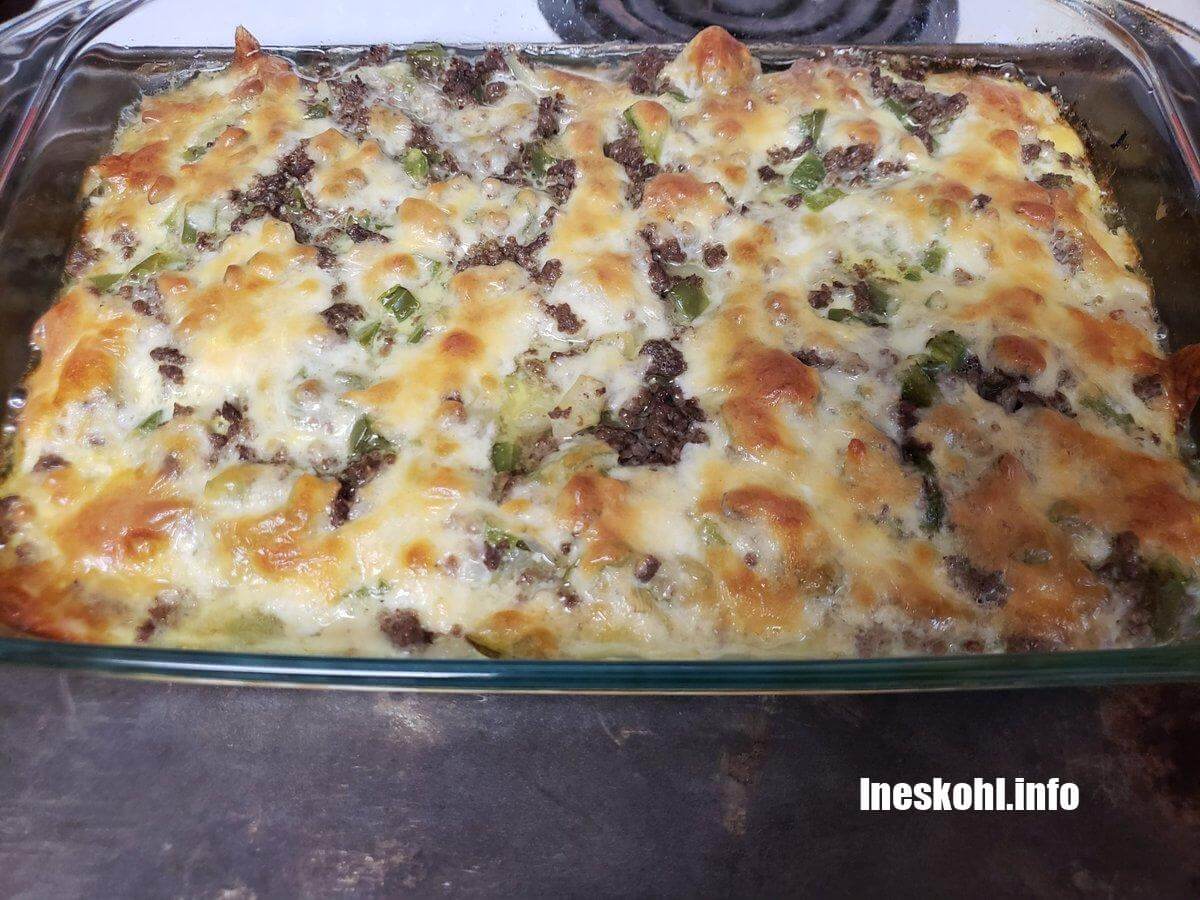 Philly cheese steak casserole InesKohl Kitchen