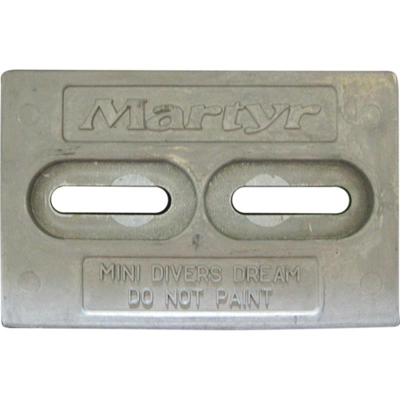 Martyr CMDIVERMINI 6 in. x 4 in. Mini Divers Dream Zinc Hull Anode