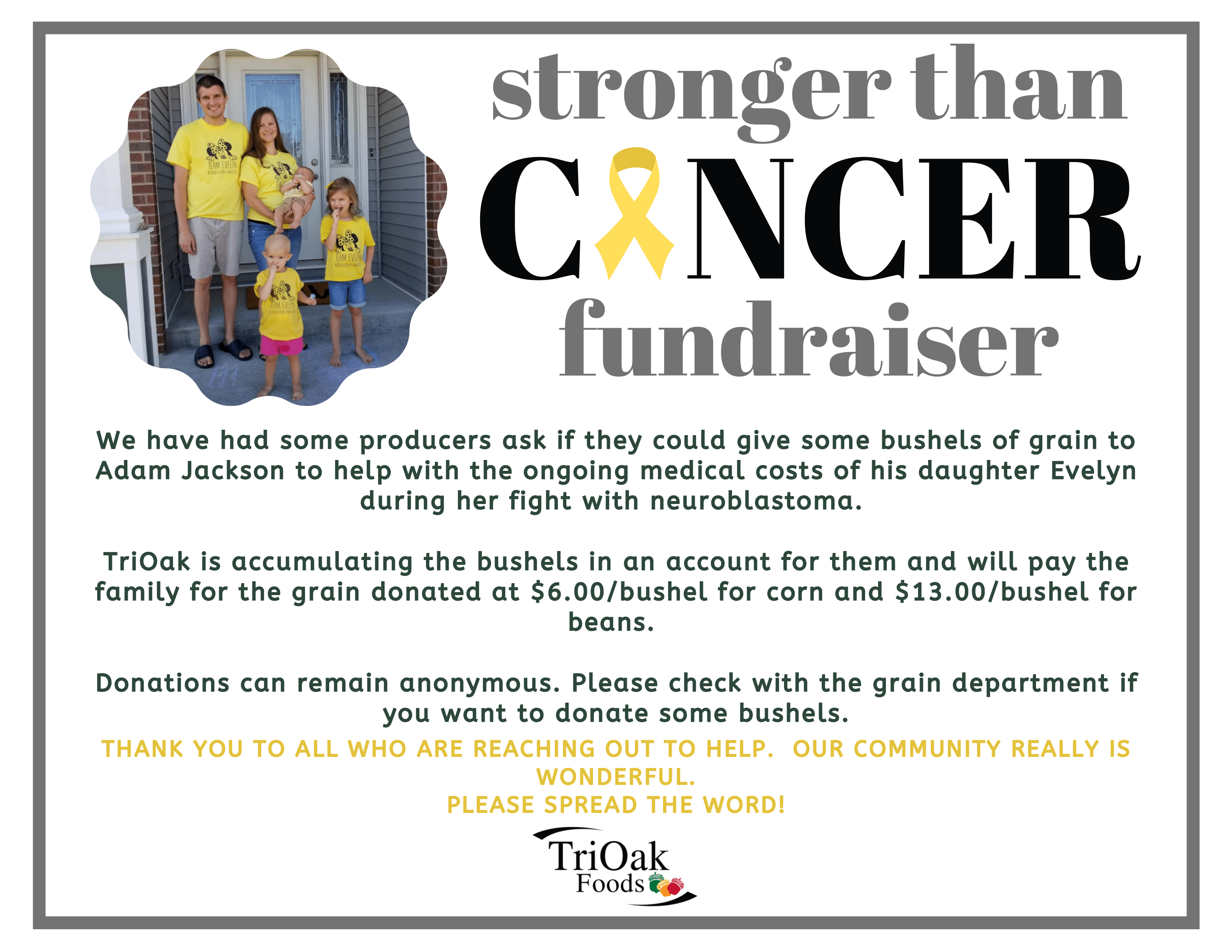 CASH BIDS Illinois Locations TriOak Grain