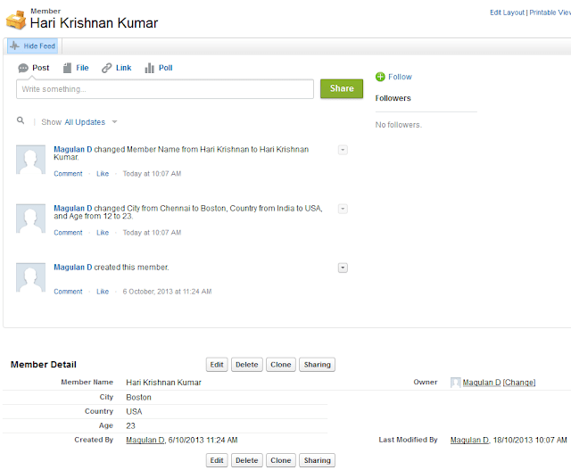 Feed Tracking in Salesforce InfallibleTechie