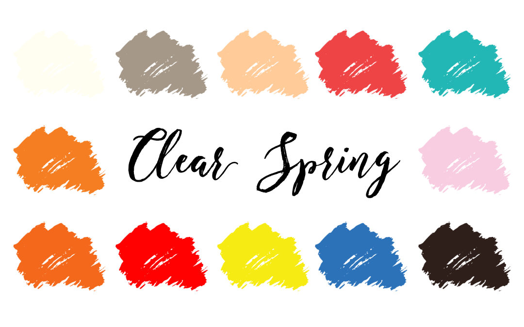 Clear Spring Palette (Bright Spring, Clear Warm) InfinitCloset