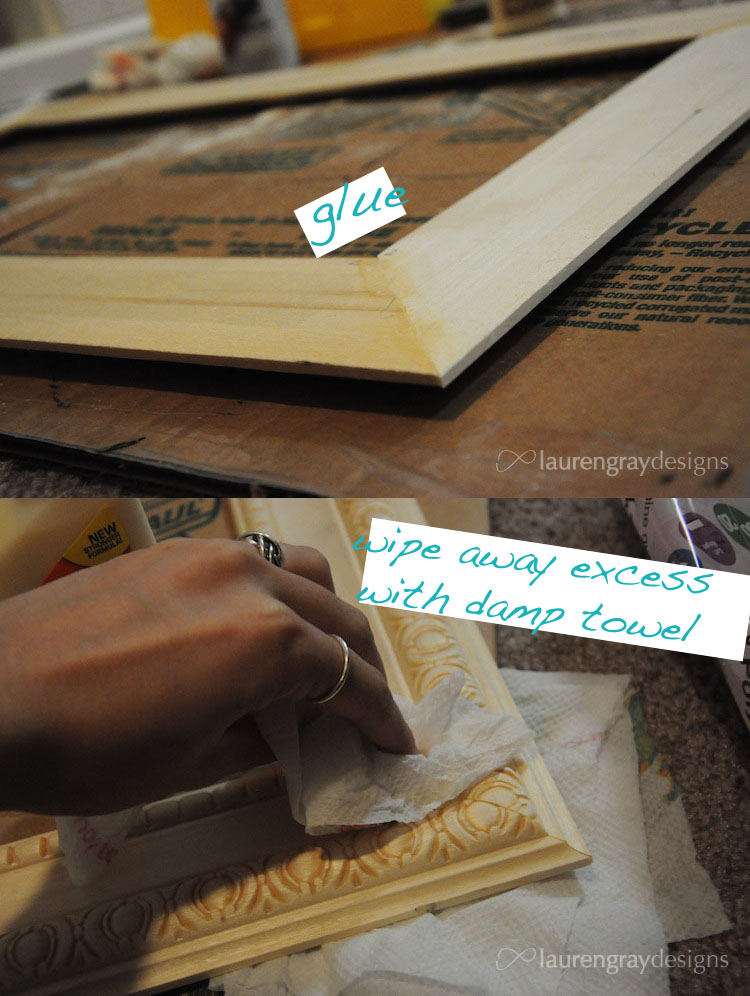 DIY Crown Molding Jewelry Frame infinite