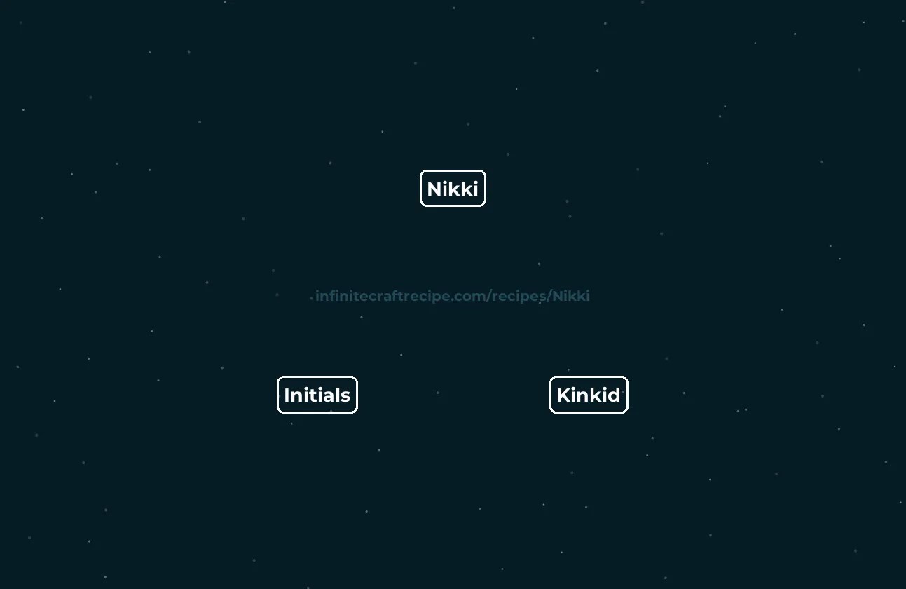 🌸 Nikki recipe How to make Nikki in Infinite Craft