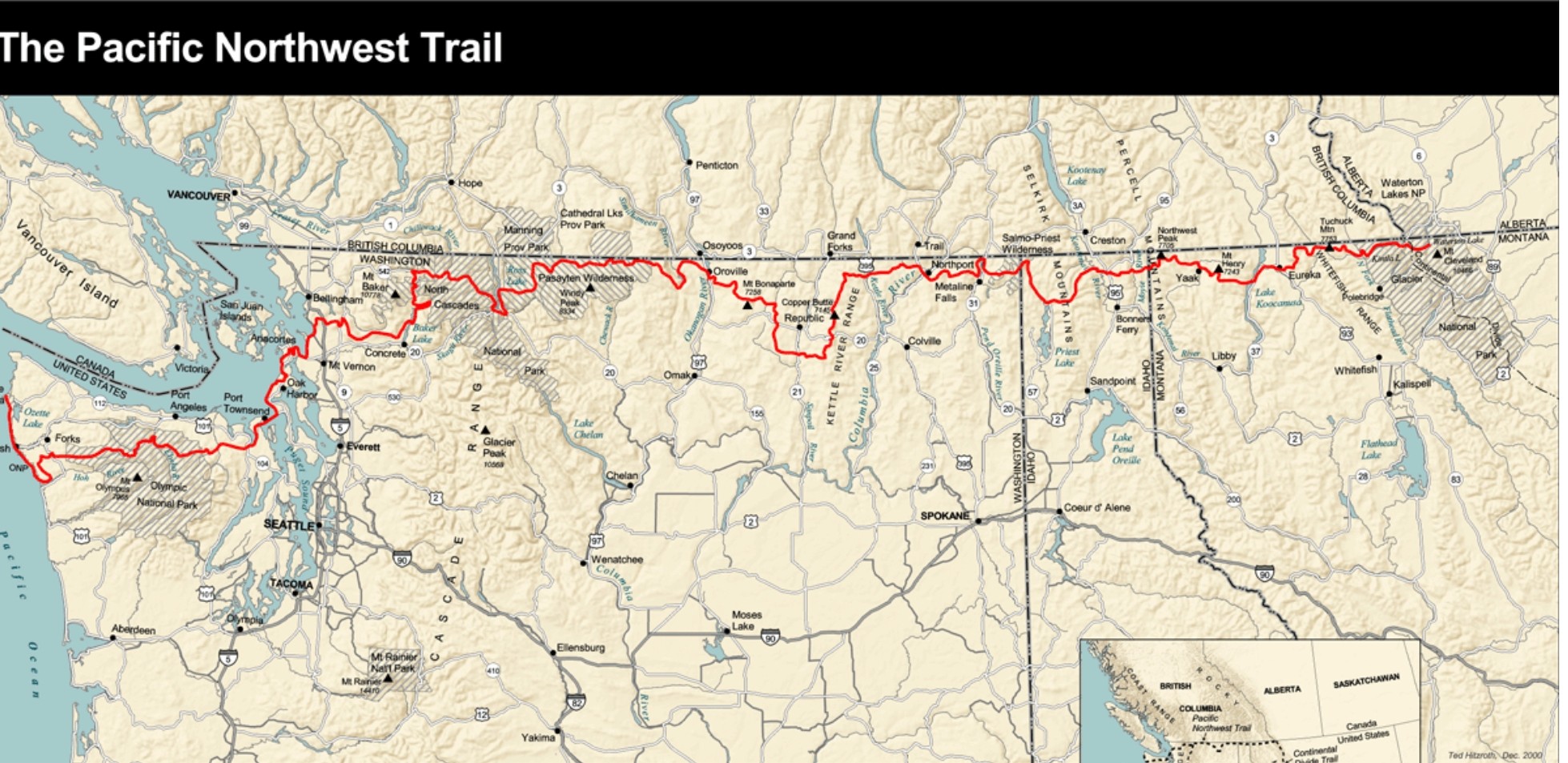 Pacific Northwest Trail Section 1 GLACIER National Park to Eureka, MT