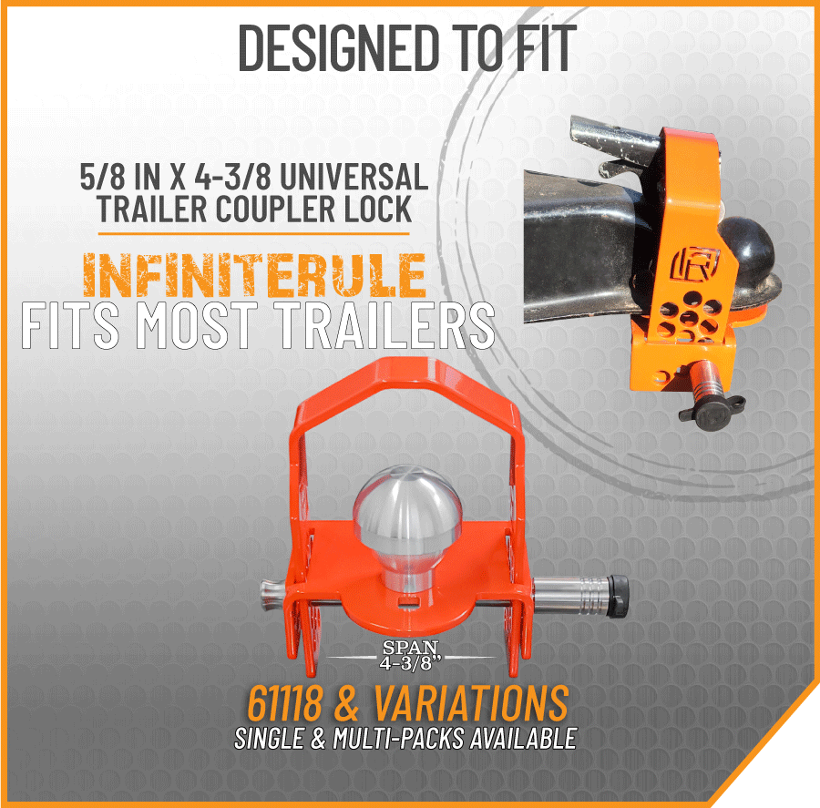Trailer Tongue Locks Universal Fit InfiniteRule Security