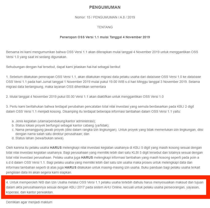 Namun demikian bentuknya tidak standar, seperti halnya pt. Semua Tentang Penyesuaian Kbli 2017