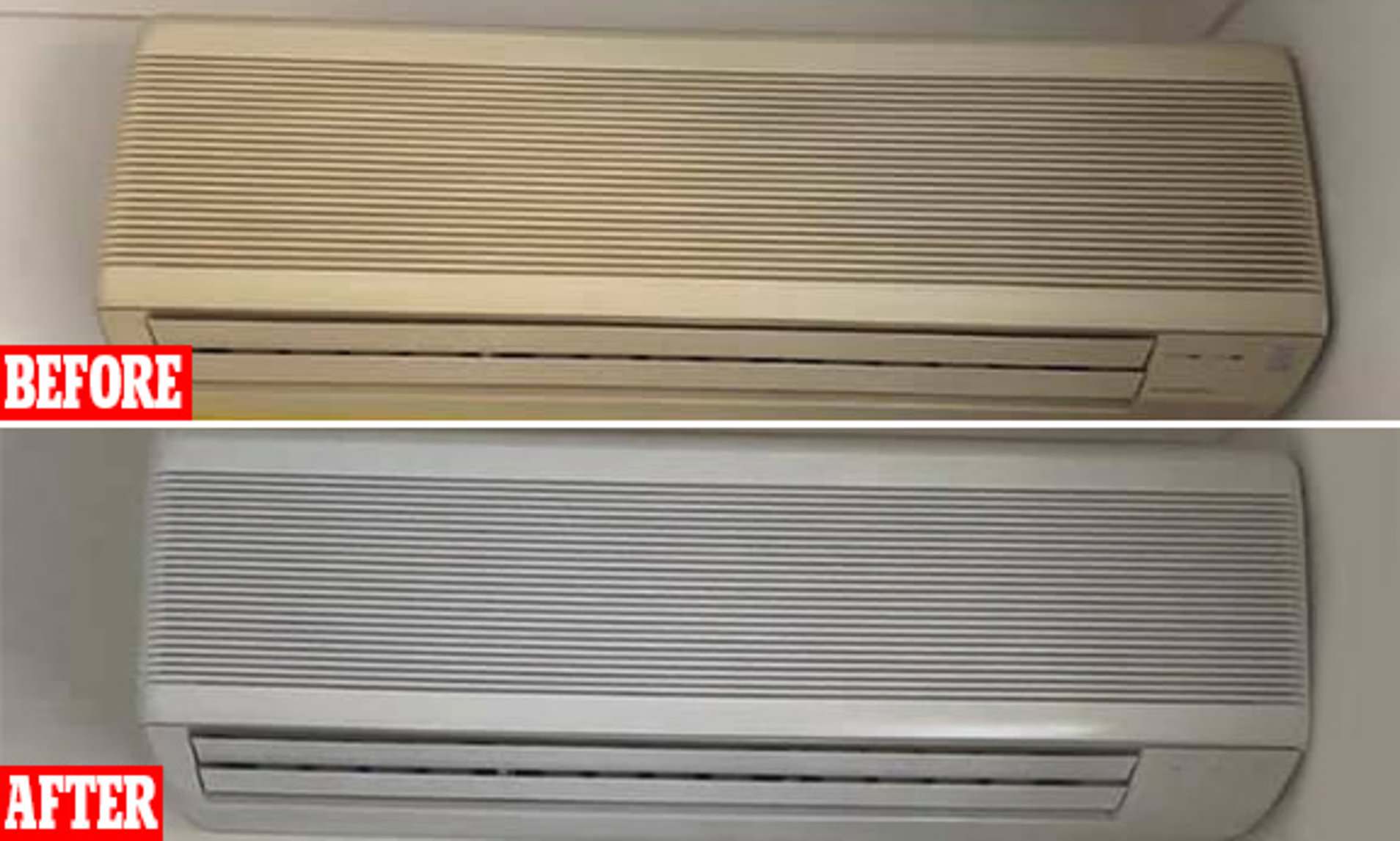 Getting Rid of Yellow Stains How to Make Your AirConditioner Look