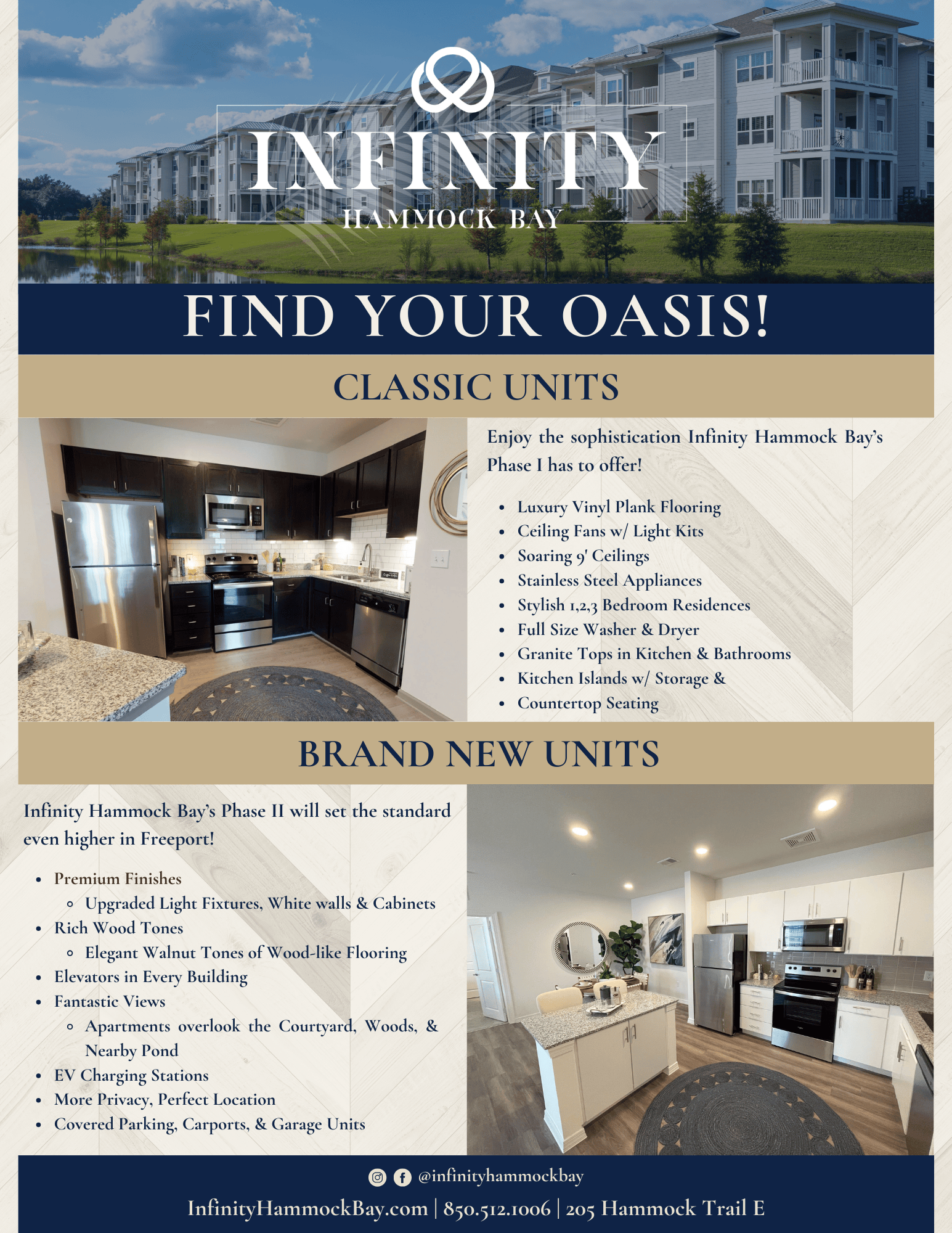 Upgraded Apartments in Freeport, FL Infinity Hammock Bay