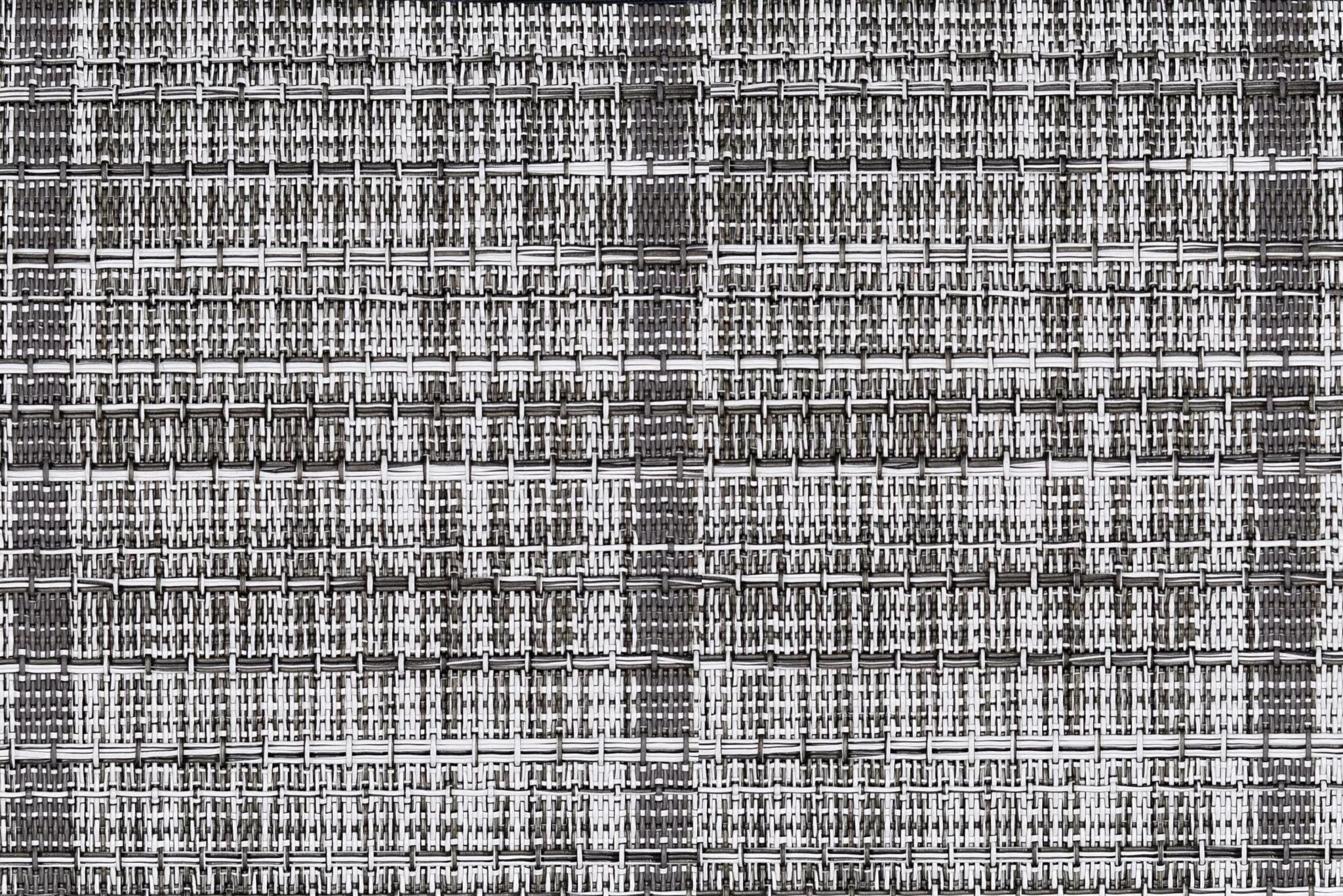 Teak Supreme 2™ Silver Clamshell Color 15 Infinity Luxury Woven Vinyl