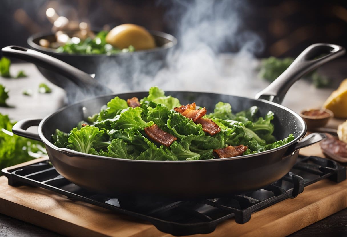 Mustard Greens with Bacon Recipe Infinityrecipes