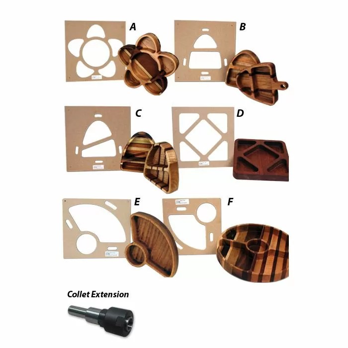 Infinity Tools 7pc. Tray Making Template Package Infinity Cutting Tools