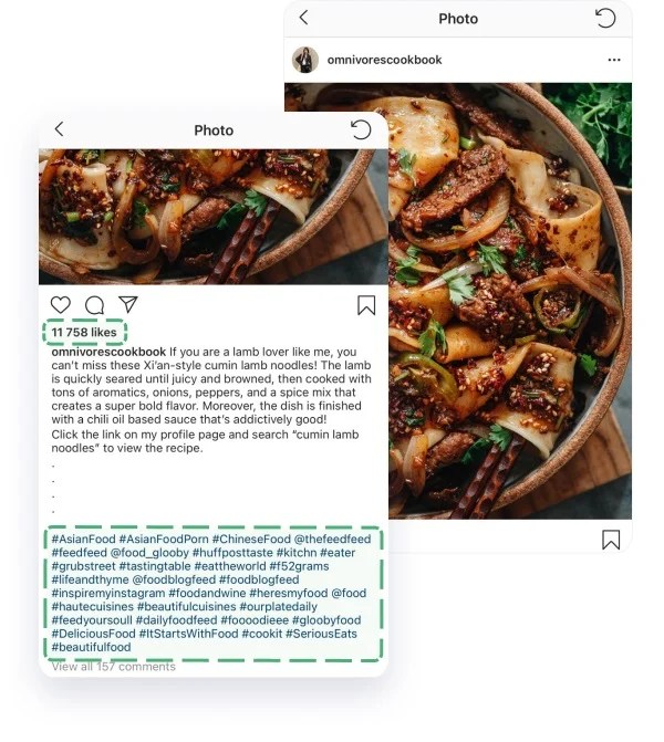 3 Instagram food bloggers and 30 food hashtags for copy