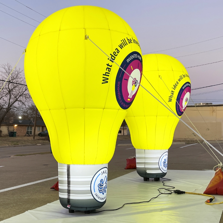 Custom Inflatable Light Bulb Display Inflatable Signs