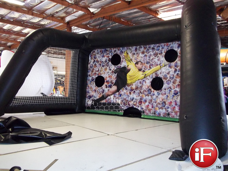 Inflatable Soccer Goal Kick, Balloon Free Kick, Blow Up Soccer Game