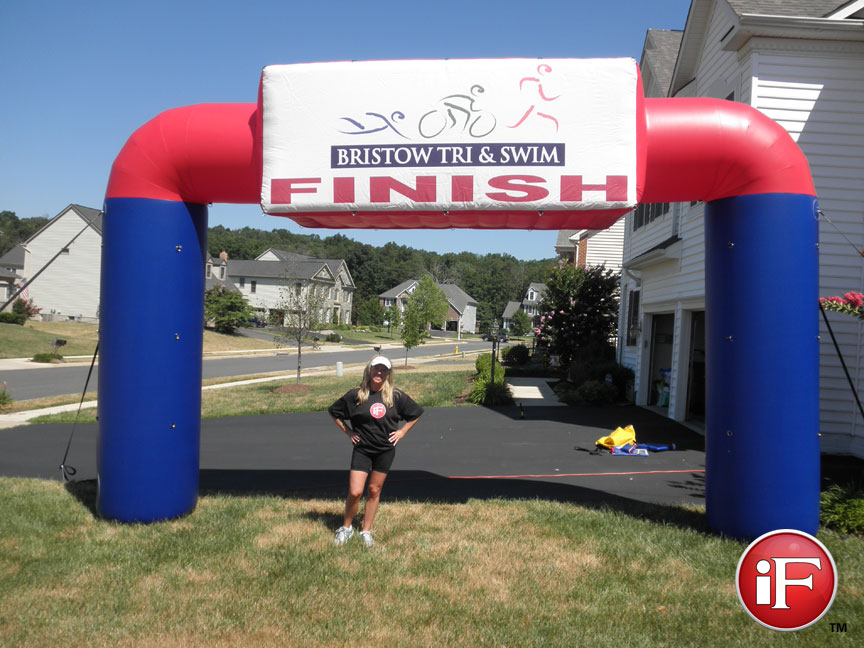 Bristow Tri & Swim, Finish Line Archway, Inflatable Custom Arch