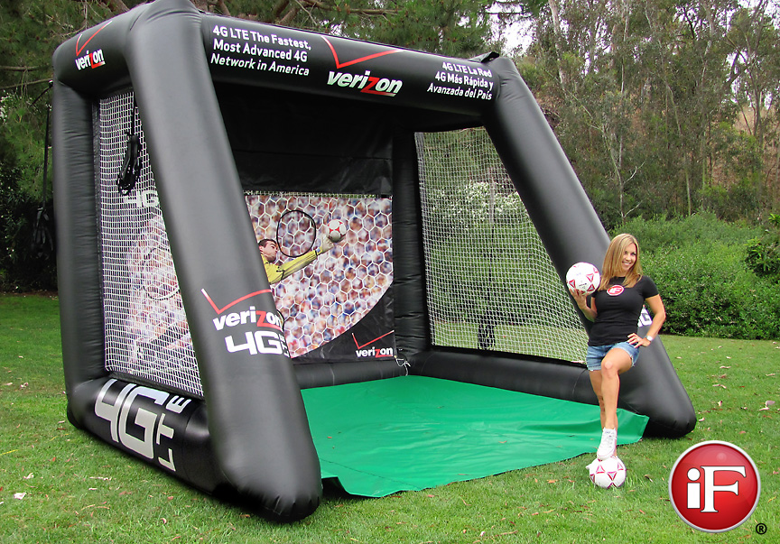 Inflatable Soccer Field Goal, Blow Up Sports Games, Verizon Wireless