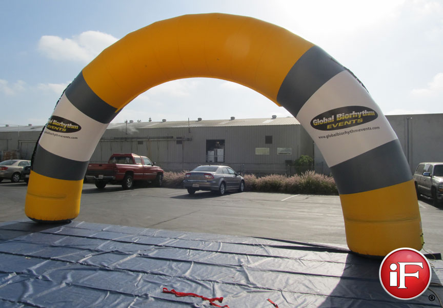 Custom Inflatable Arch, Blow Up Race Arches, Global Biorhythm Events