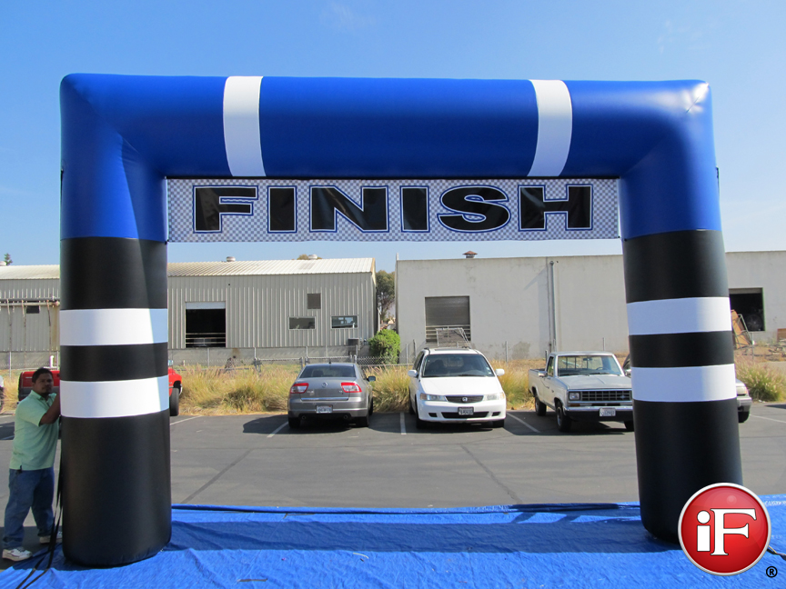 Inflatable Finish Line Arch, Custom Event Arches, Race Series Archway