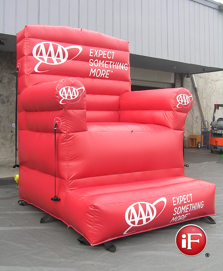 Inflatable Adverstising Chair, Giant Chair Inflatable, Branded Inflatables