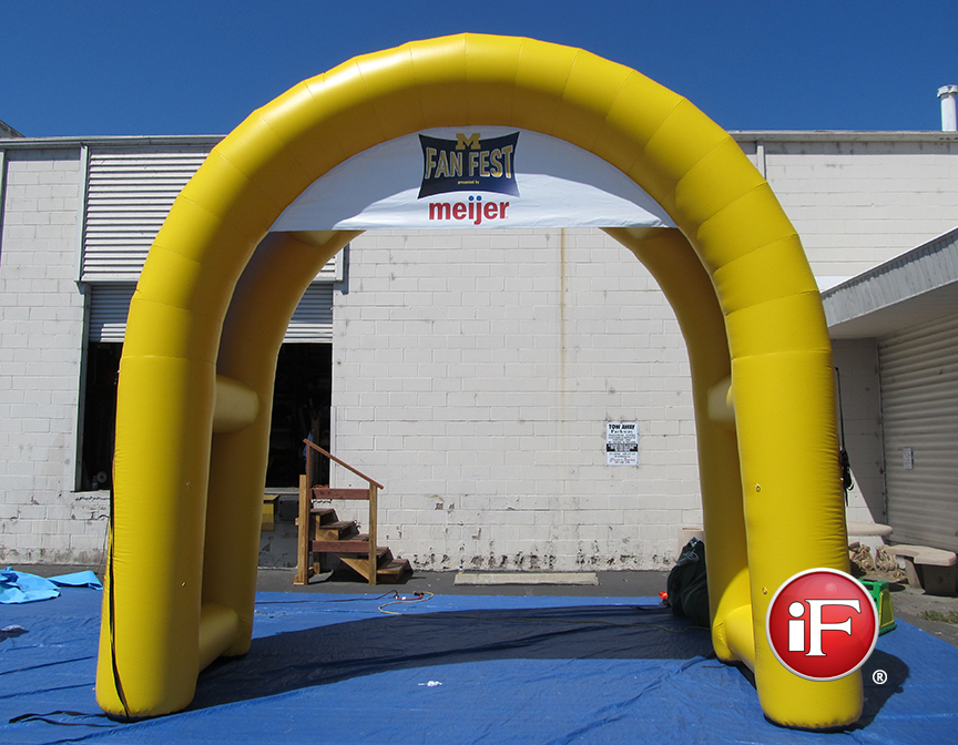 Inflatable Event Tunnels, Custom Archway, University of Michigan