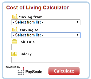 Cost Of Living Calculator