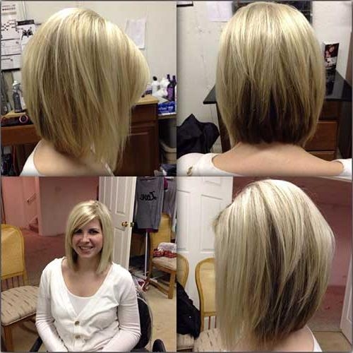 Mid Length Angled Bob Hairstyles